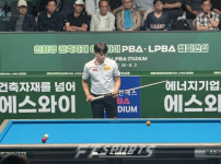 [포토뉴스] 휴온스 최성원, '에스와이 PBA 챔피언십' 8강 진출 기념 포즈 기사의 썸네일