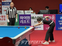 [포토뉴스] PBA 여자복식 2세트, 브레이커스의 임경진과 히다오리 활약상 기사의 썸네일